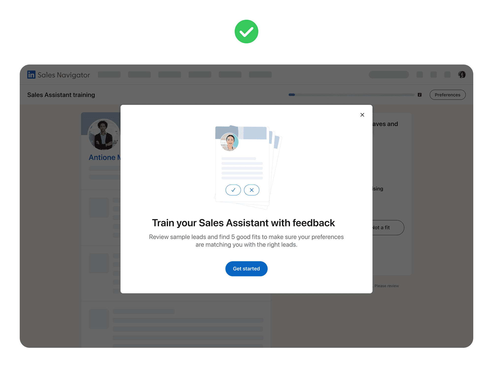 After: calibration mode to break the poor-preferences loop